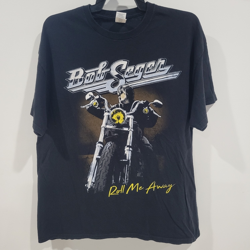 Bob Seger "Roll Me Away" Gildan Black Short Sleeve Tour Tee / Size XL